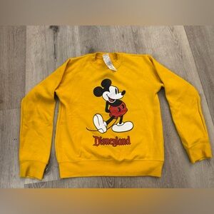 Disneyland Kids Mickey Mouse Yellow Sweatshirt